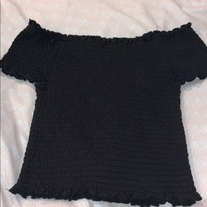 Women’s black off the shoulder shirt!!